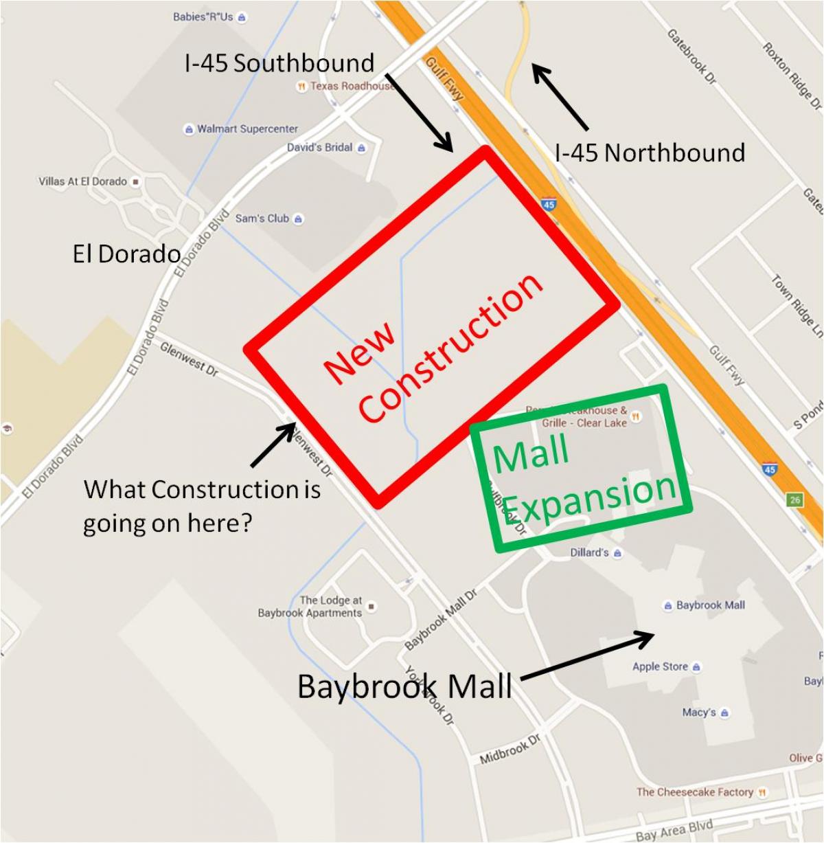 mapa centrum handlowe baybrook