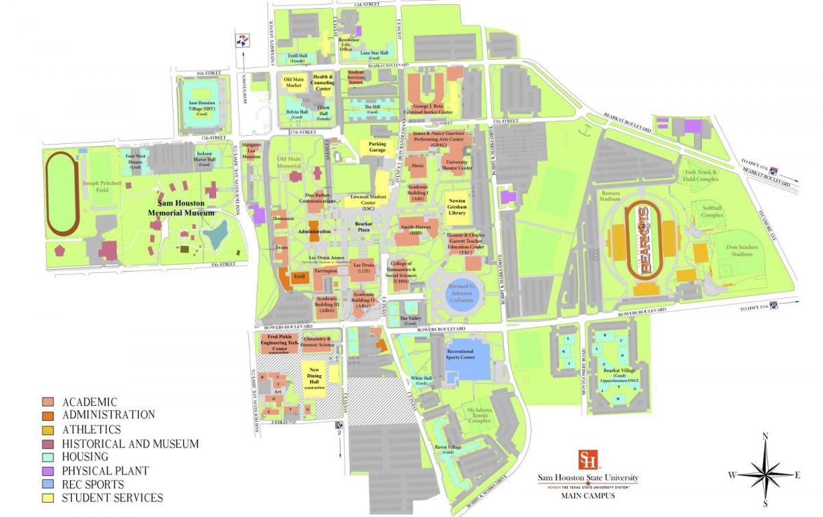 uniwersytet Houston mapie