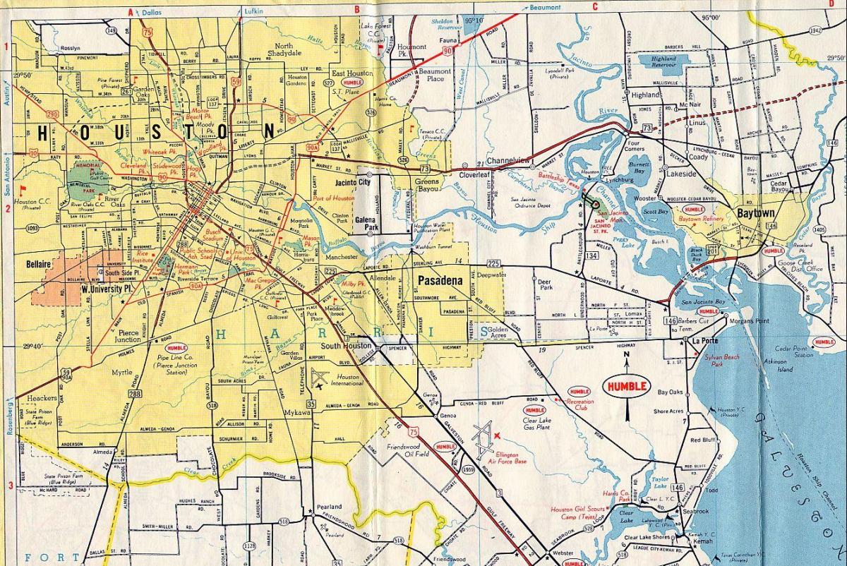 Houston na mapie