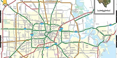 Miasto Houston mapie