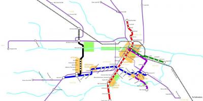 Metra Dworzec Houston mapie